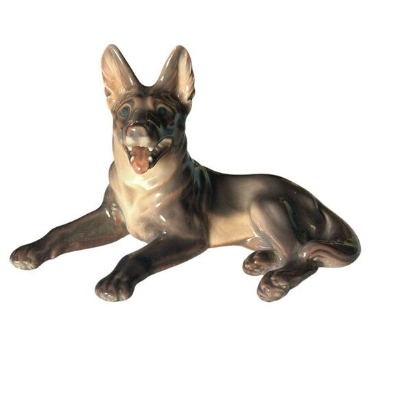 Very Rare German Shepherd Dog by Dahl-Jensen Figurine - Picture 4 of 7